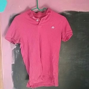 Pink Aeropostale collared shirt